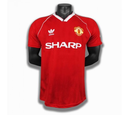 Manchester United 88/90 Home Red Soccer Jersey